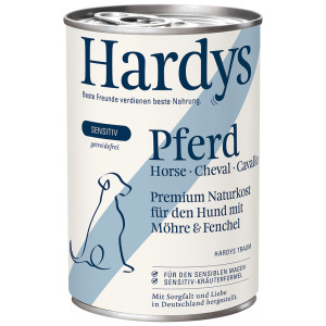 Hardys Sensitiv paard met wortel en venkel natvoer hond 6 x 400 g