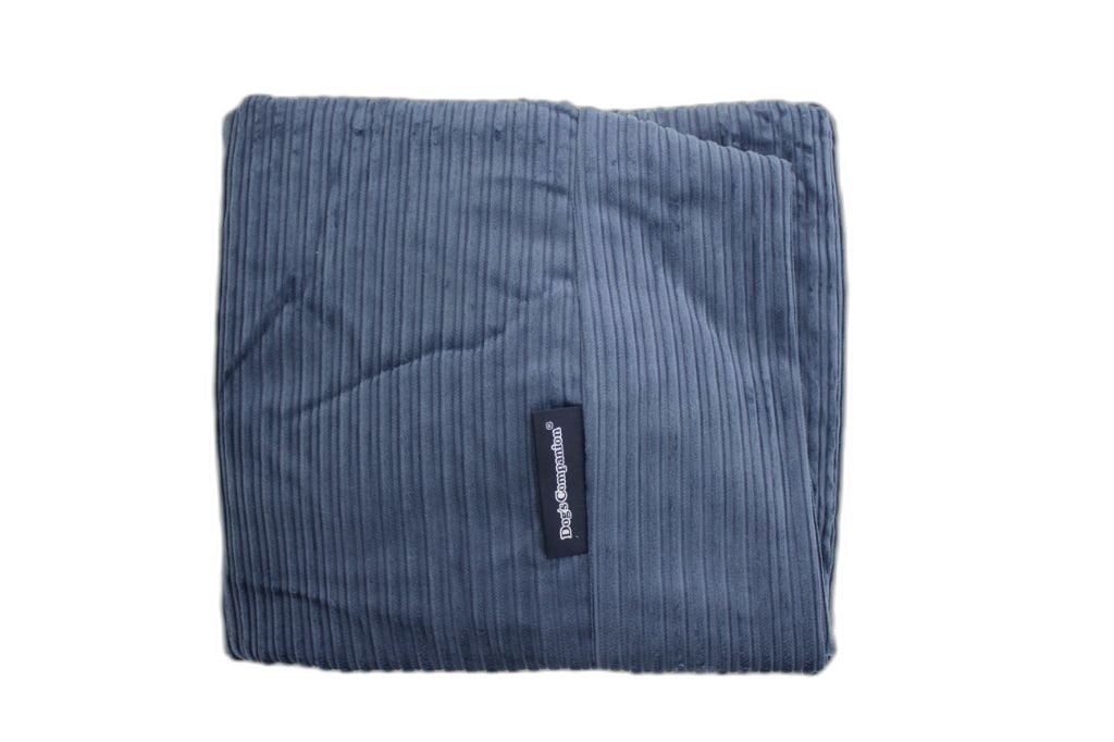 Dog's Companion® Hoes hondenbed rafblauw double ribcord superlarge