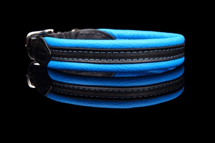 Leren hondenhalsband soft/duo