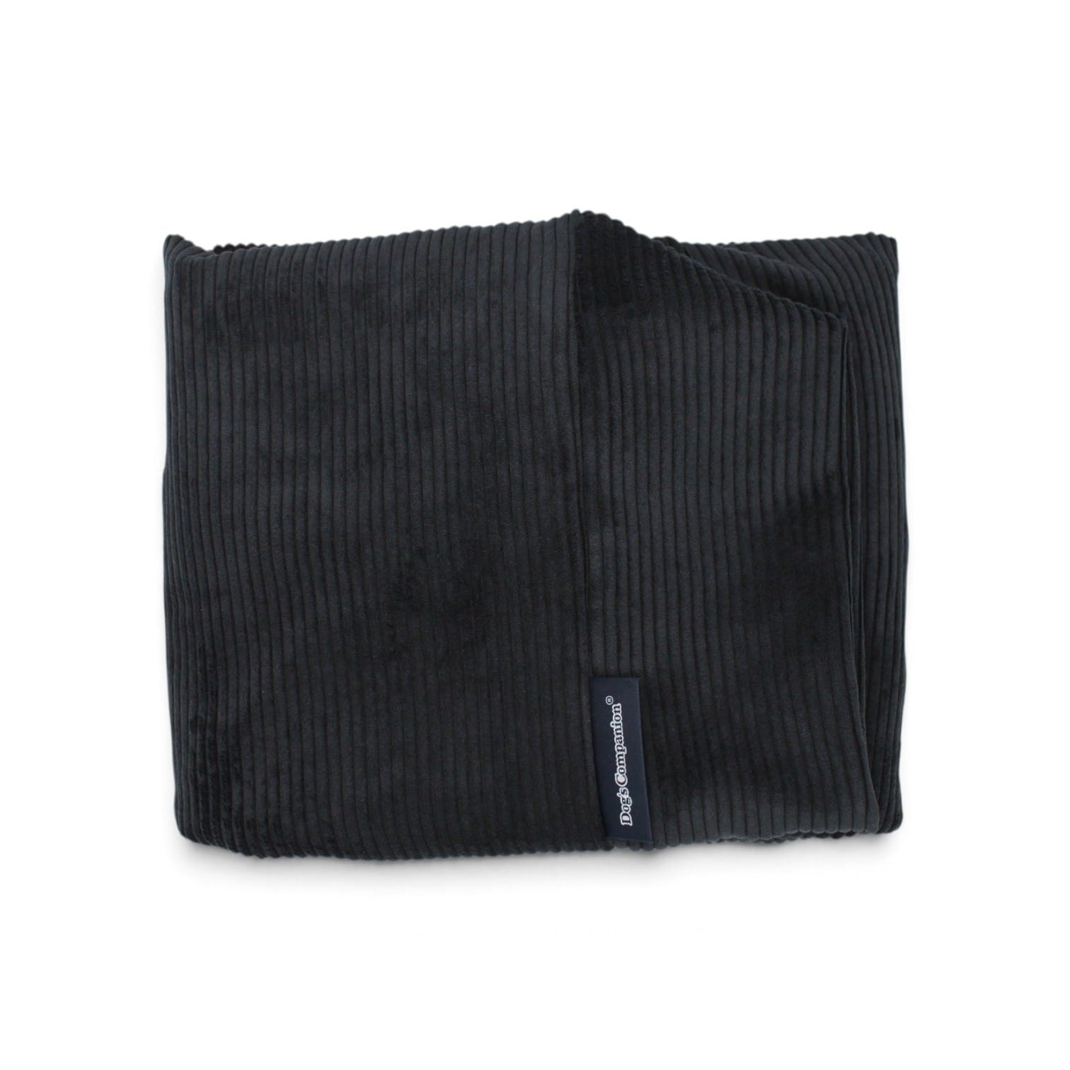 Dog's Companion® Hoes hondenkussen zwart soft ribcord