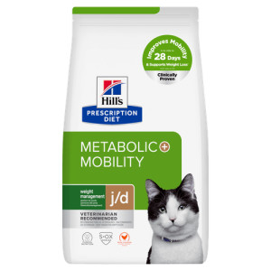 Hill's Prescription Diet J/D Weight Metabolic + Mobility kattenvoer met kip 1,5 kg