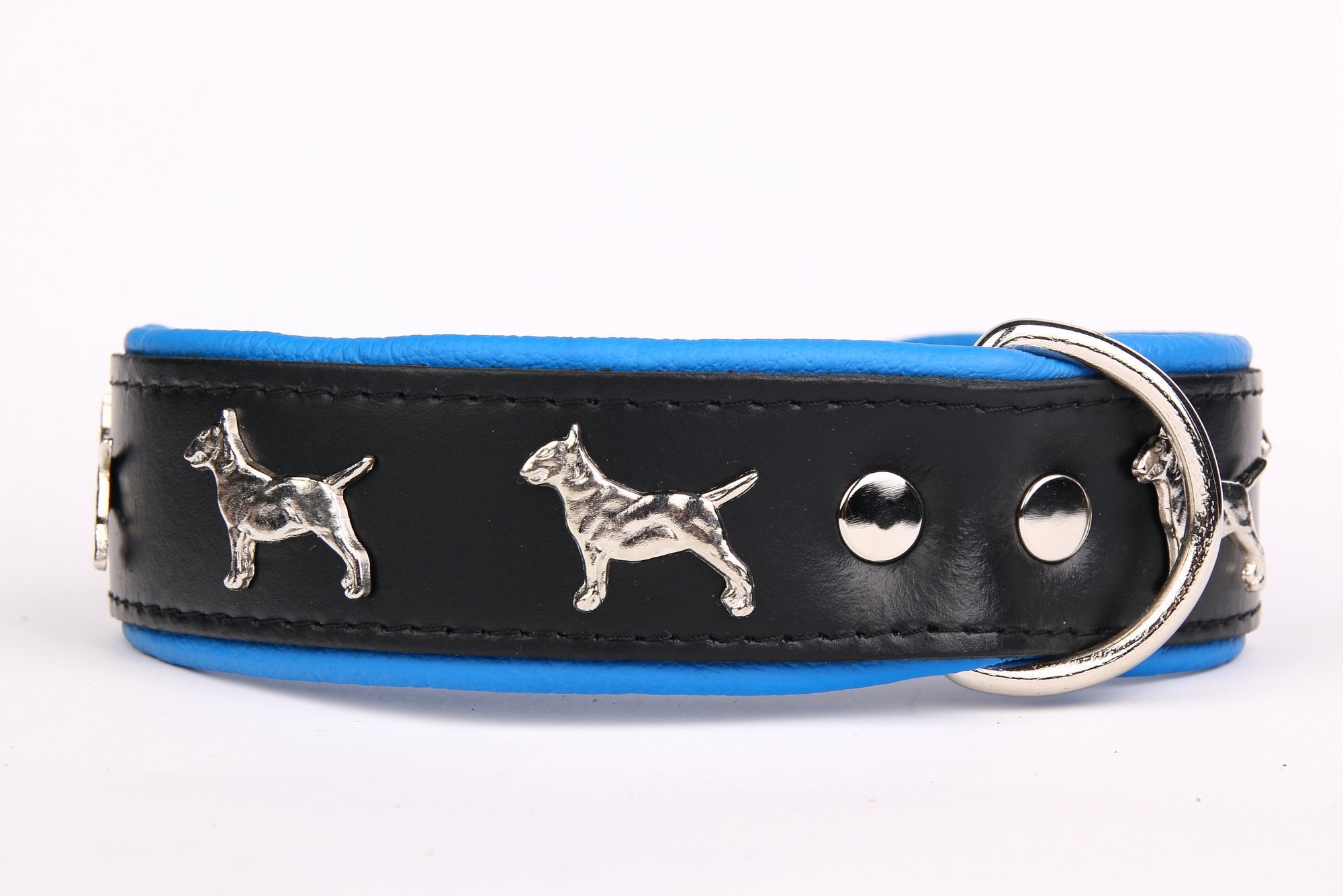 Leren halsband Bull Terriër
