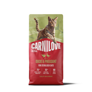 Carnilove Sterilised eend met fazant kattenvoer 2 x 6 kg