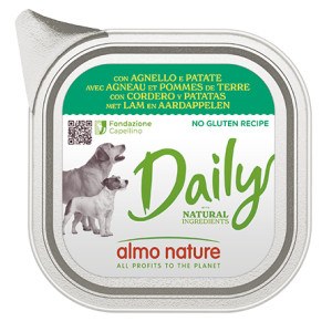 Almo Nature Daily met lam en aardappelen natvoer hond 32 x 100 g
