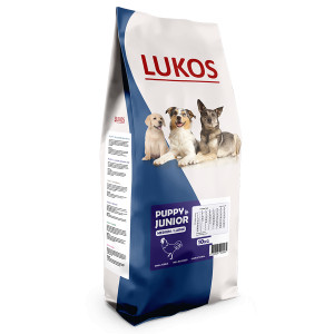 Lukos Puppy & Junior Medium/Large - premium hondenvoer 2 x 3 kg