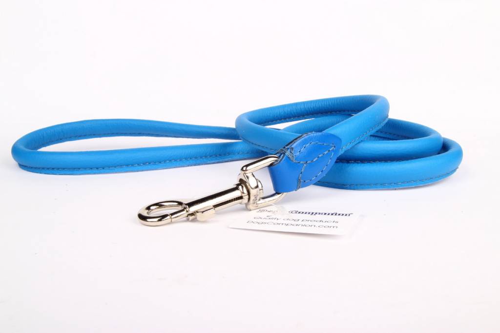 Leren hondenriem diverse kleuren, 120 & 180 cm