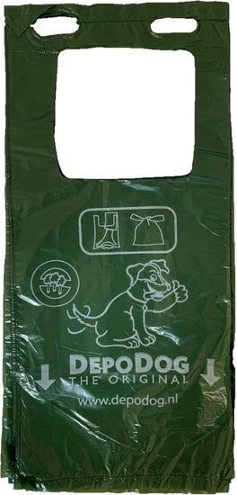Depodog T-Shirt - Poepzakjes Groen