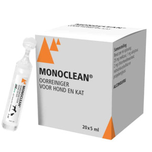 Monoclean Oorreiniger voor hond en kat - 20 x 5ml 20 x 5 ml