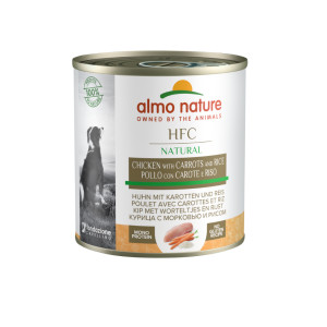 Almo Nature HFC Natural kip met worteltjes en rijst natvoer hond (280 g) 12 x 280 g