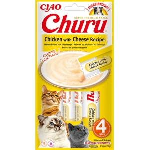 Inaba Ciao Churu kip met kaas kattensnack 12 x 14 g