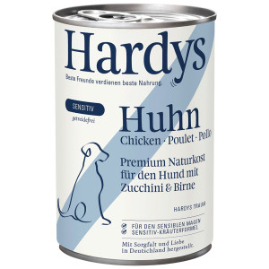 Hardys Sensitiv kip met courgette en peer natvoer hond 6 x 400 g