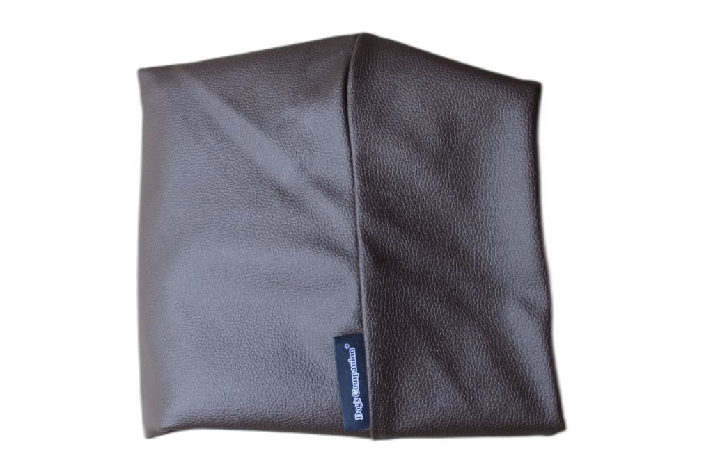Dog's Companion® Hoes hondenbed chocolade bruin leather look small