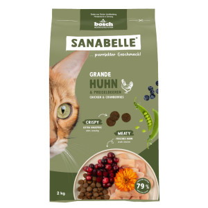Sanabelle Grande met kip en cranberries kattenvoer 2 kg