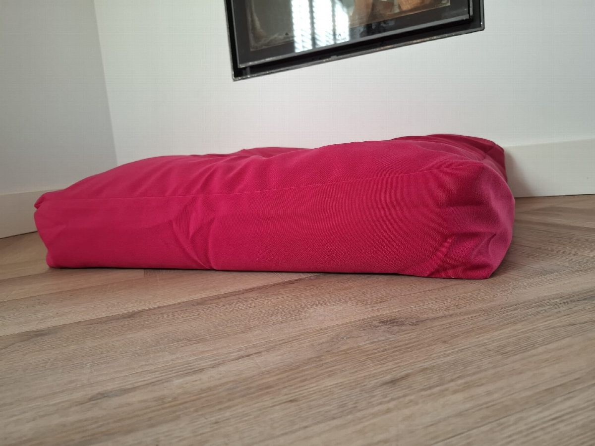 Hondenbed bench kussen roze 68 x 68 x 12 cm