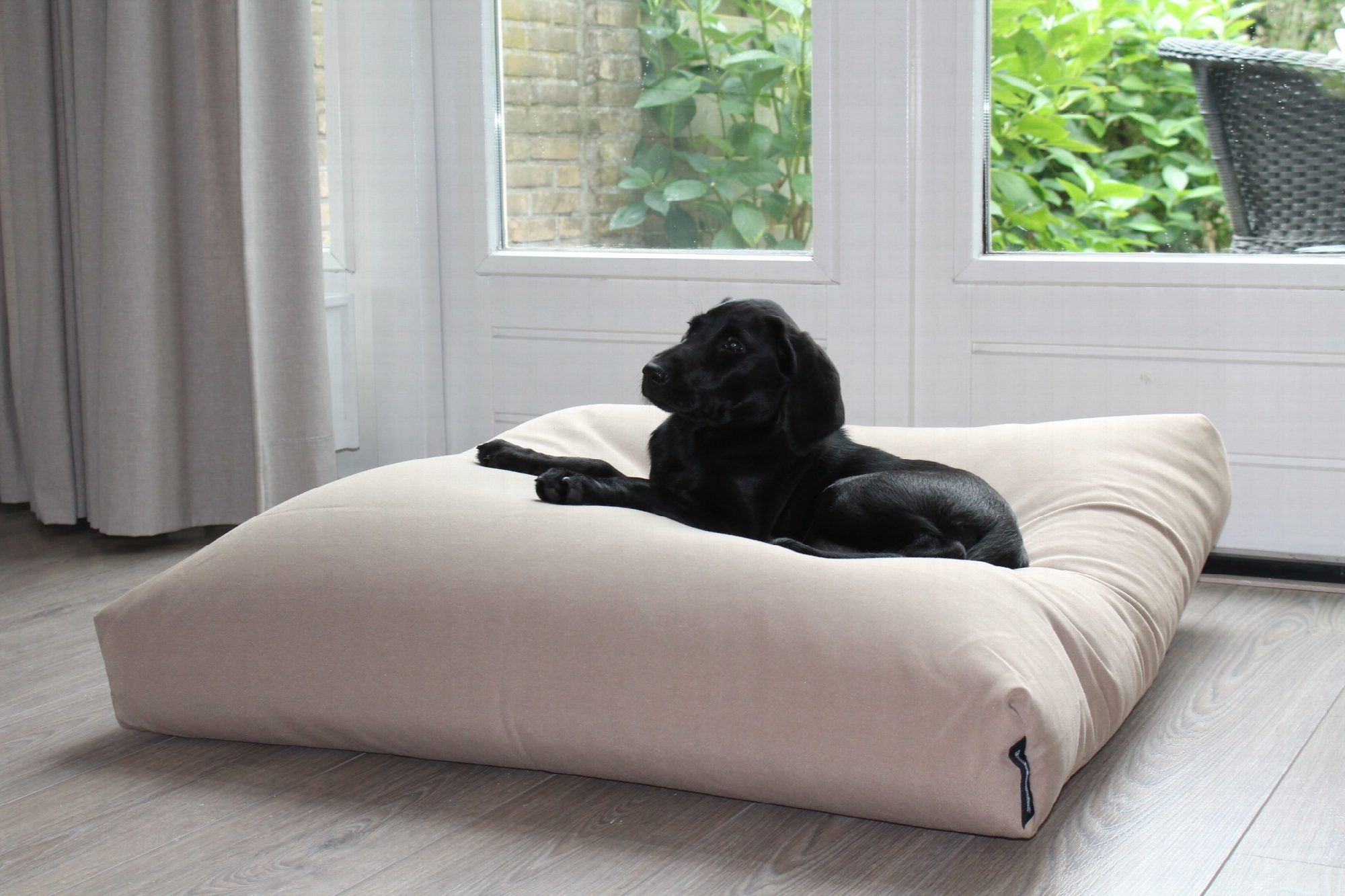 Hondenkussen 96 x 89 x 12 cm beige