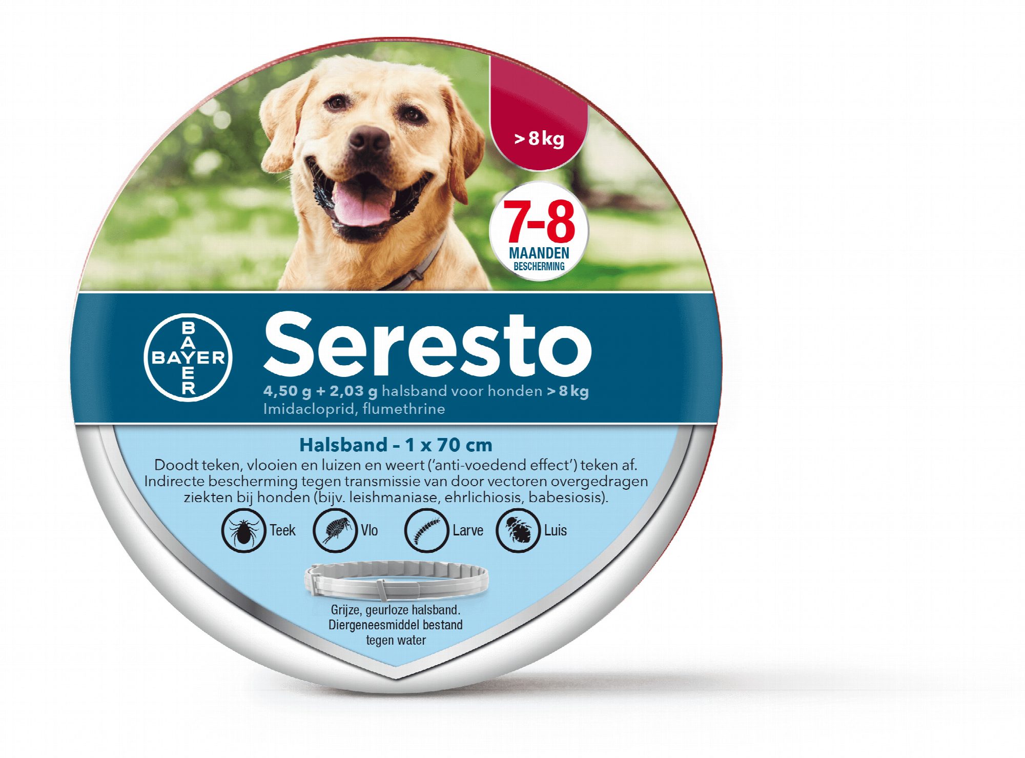 Seresto halsband voor grote honden 1 verpakking