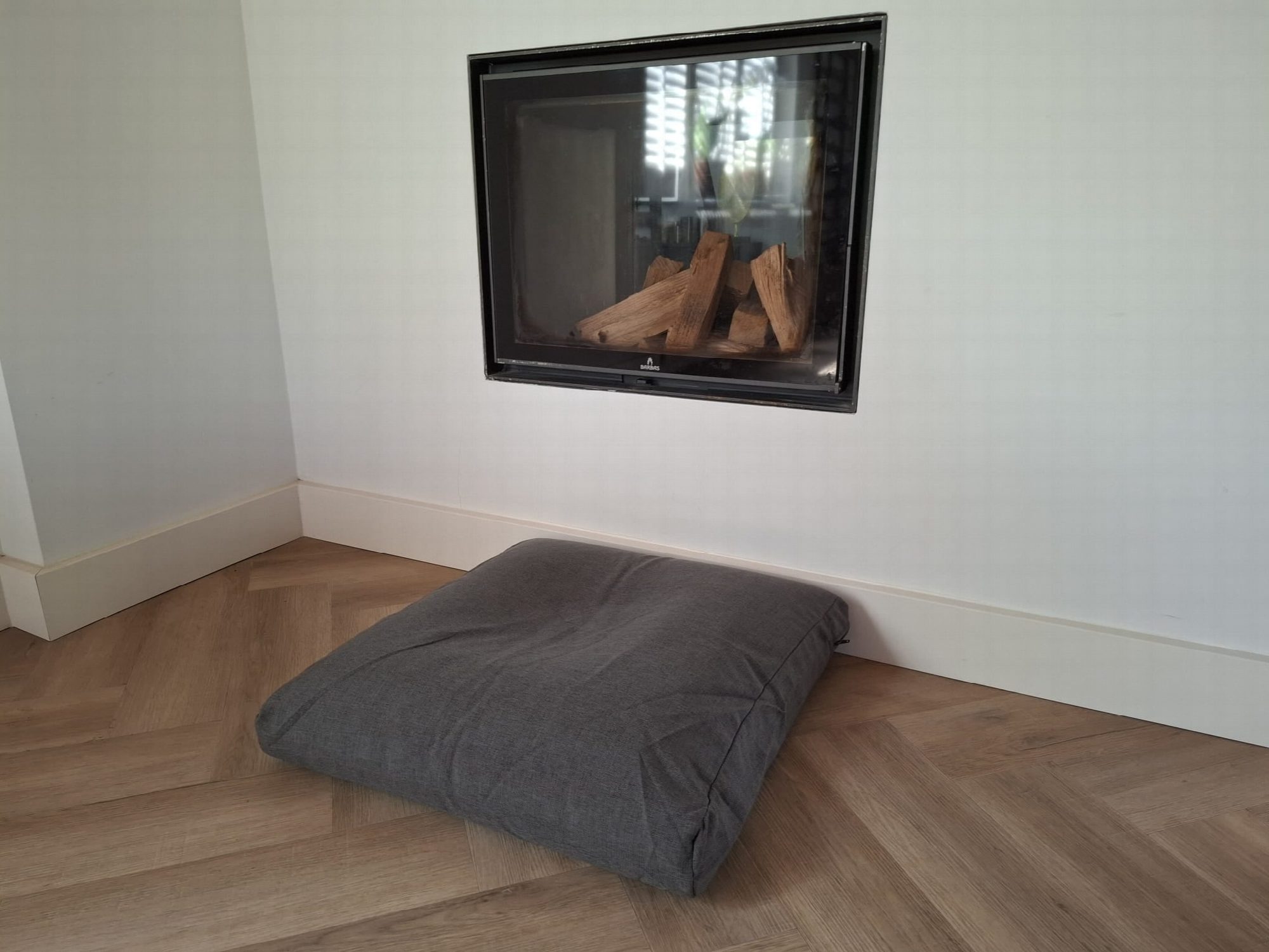 Hondenbed bench kussen taupe 70 x 62 x 9 cm