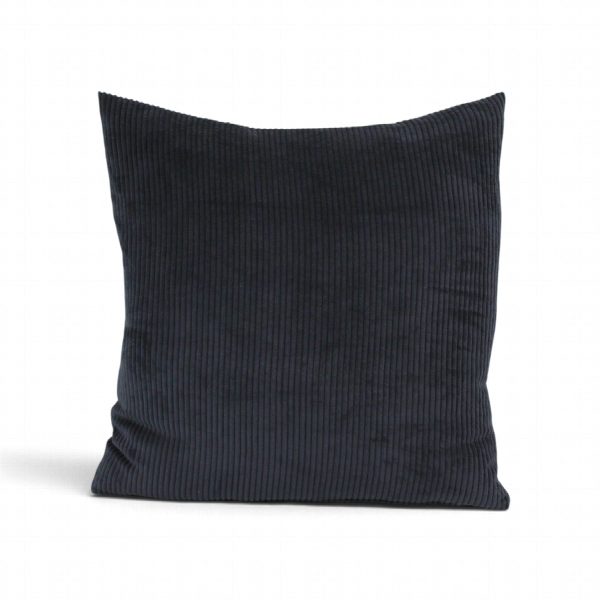 Dog's Companion® Zwart soft ribcord sierkussen 45x45 cm