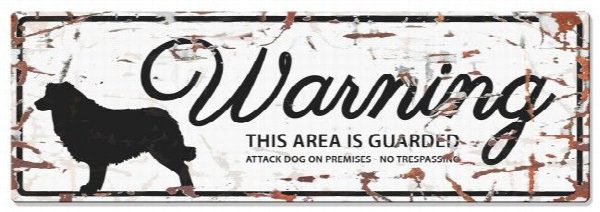 D&D - Waarschuwingsbord Collie (wit)
